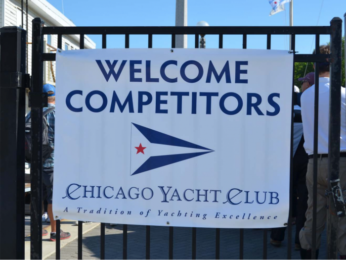 reusable signage, Chicago Yacht Club, Clean Regattas, Green Regattas, Sustainable Regattas,