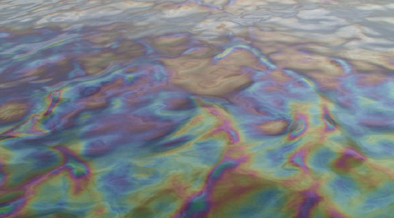 oil sheen, oil spill, fuel spill