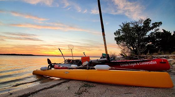 Kayak on beach