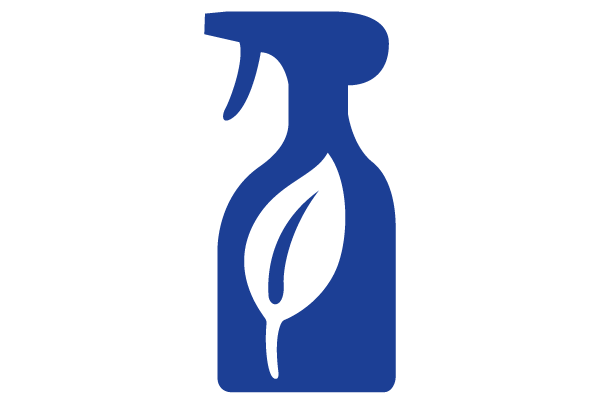 Non toxic cleaning product symbol
