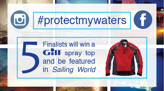 Protect My Waters, Sailors for the sea contest, college sailing, high school sailing, gill spray top