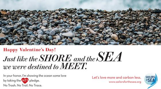 Valentine's Day e-card, ocean, sea, meet,