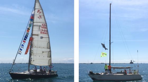 chicago mackinac race, parade of boats, clean regattas chicago waterfront