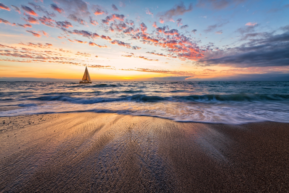 sailing on the ocean